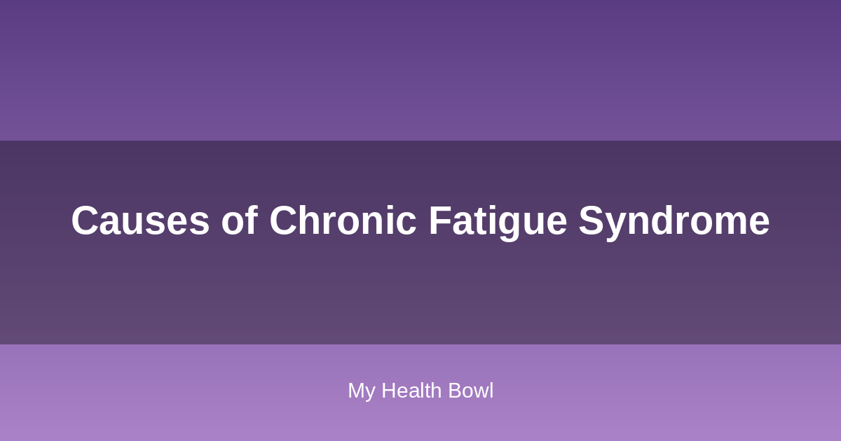 Causes of chronic fatigue syndrome infographic