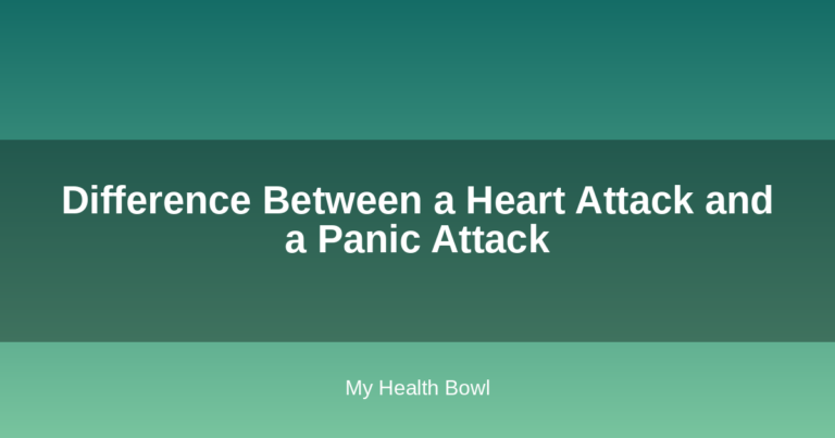 Difference Between a Heart Attack and a Panic Attack