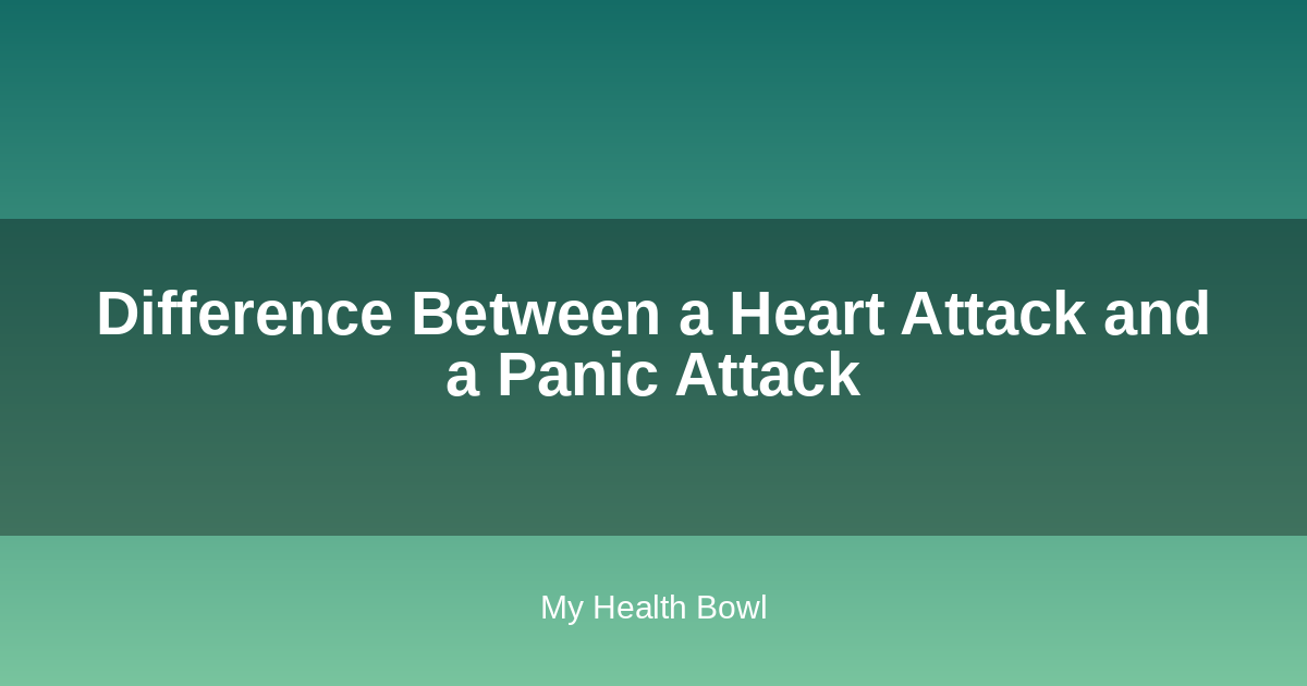 Illustration comparing heart attack and panic attack symptoms