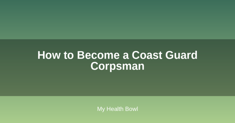 How to Become a Coast Guard Corpsman