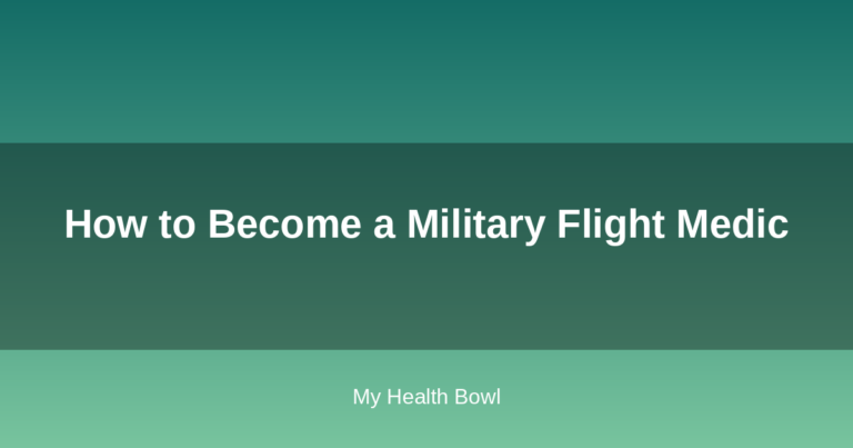 How to Become a Military Flight Medic