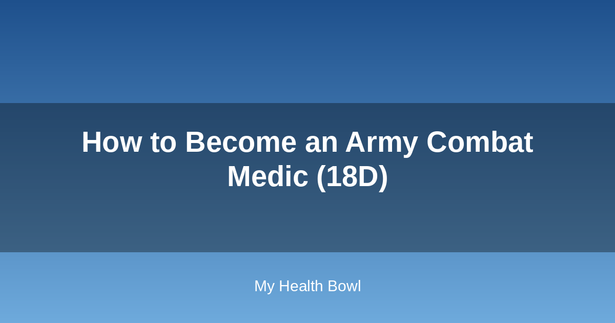 Army combat medic trainee practicing field treatment skills