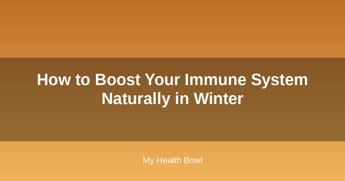 Person wearing a warm scarf with healthy winter foods illustrating immune support