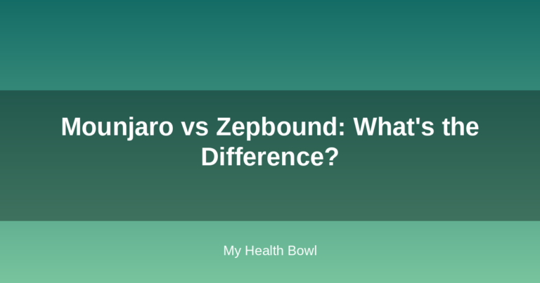 Mounjaro vs Zepbound: What’s the Difference?