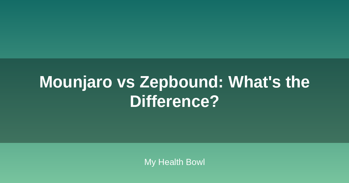 Mounjaro and Zepbound injection pens compared side by side
