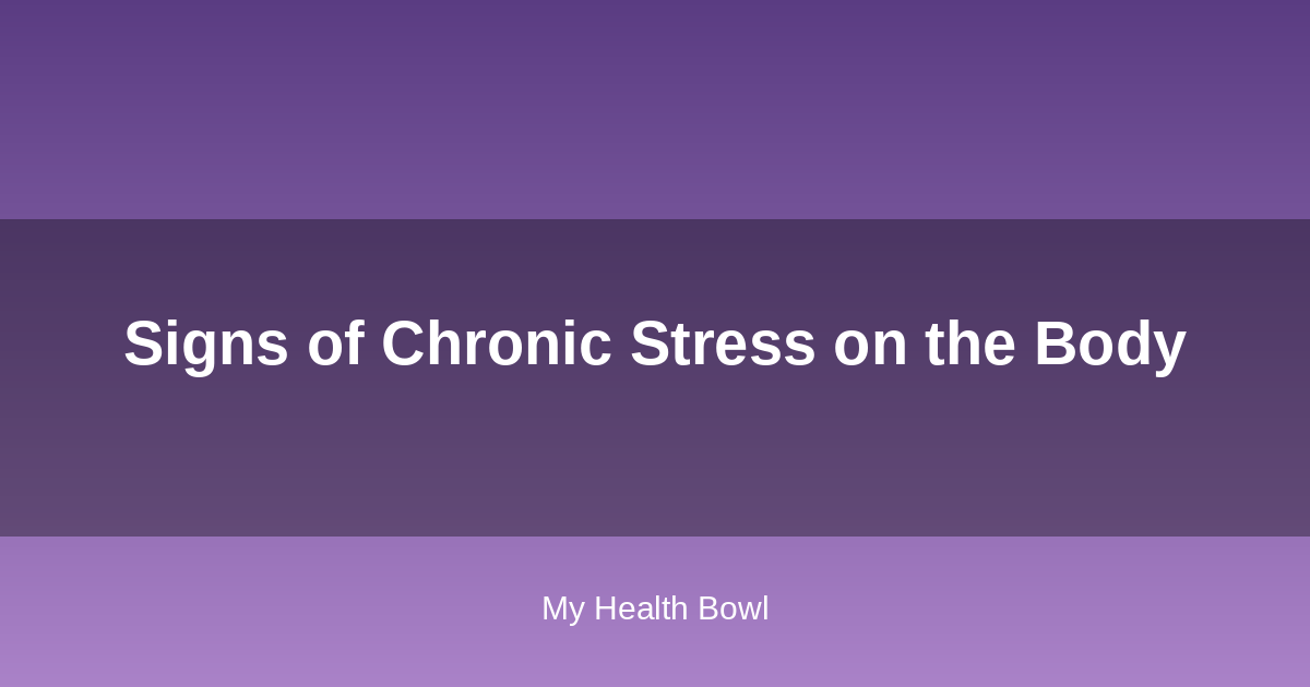Person sitting with head in hands representing the physical signs of chronic stress