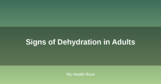Signs of Dehydration in Adults