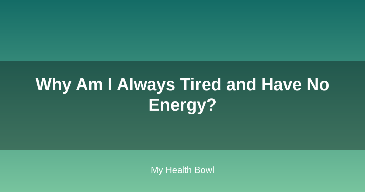 Illustration of fatigue and low energy causes